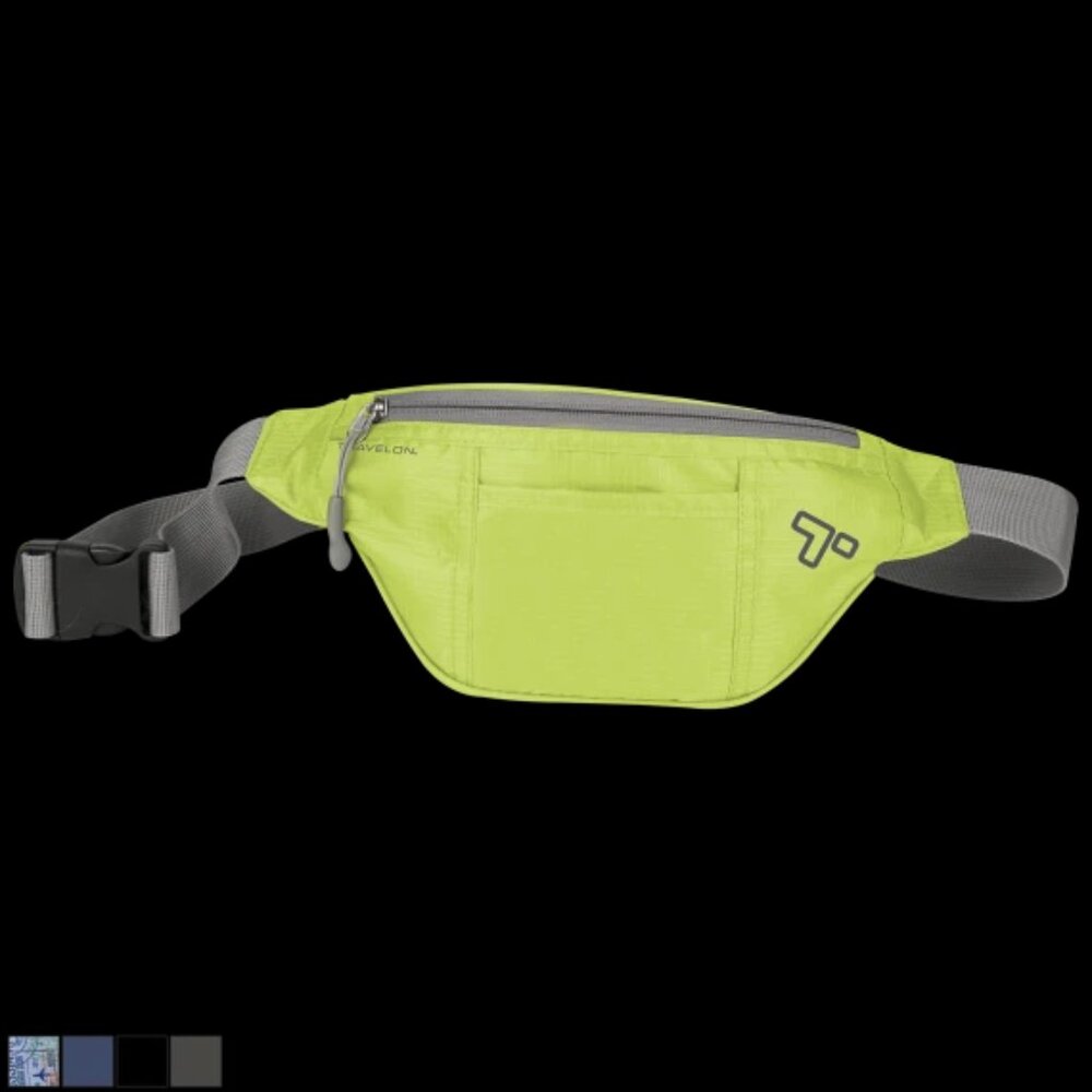 Travelon Lime Top Zip Lightweight Waist Pack/NWT